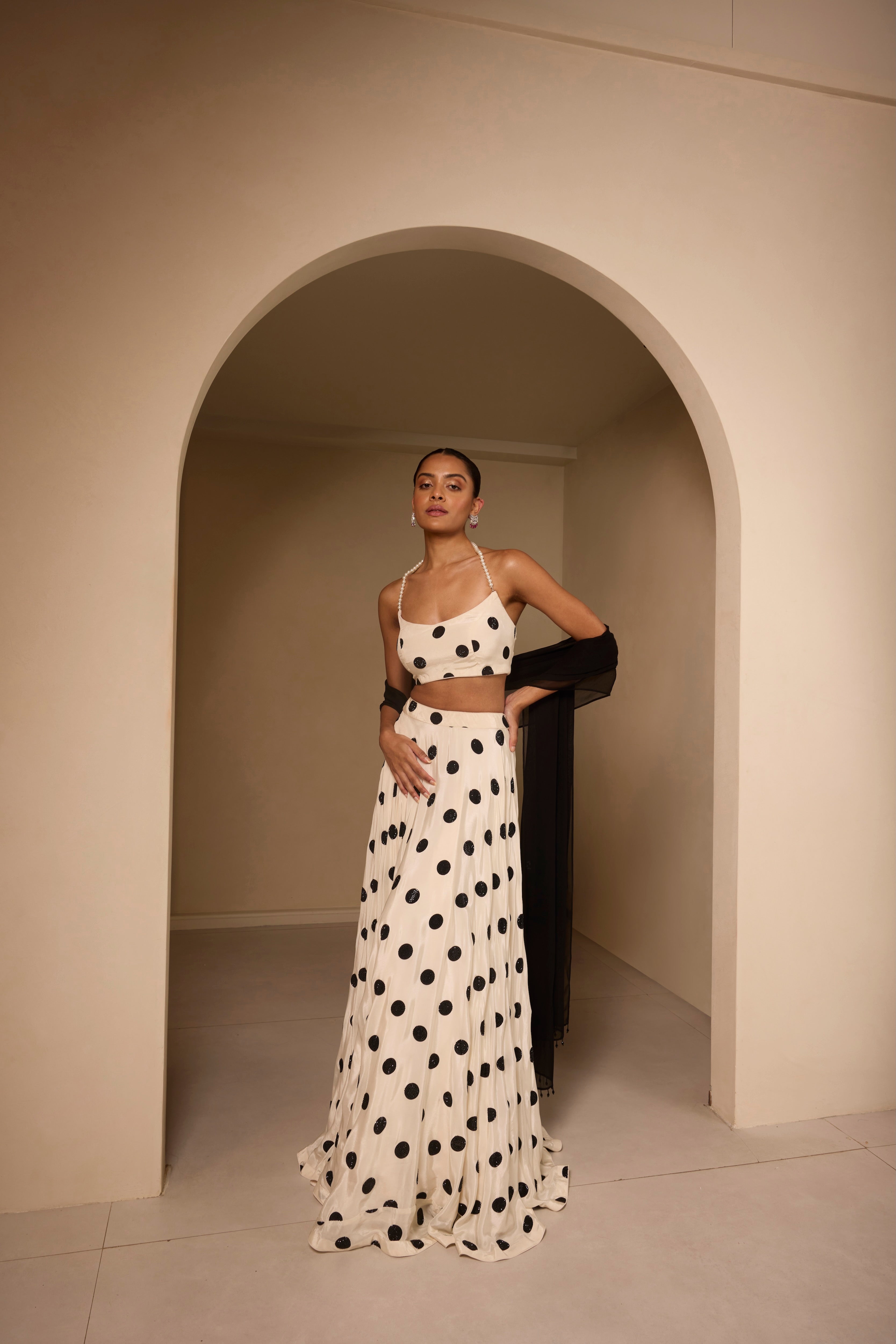 Midnight Polka Lengha